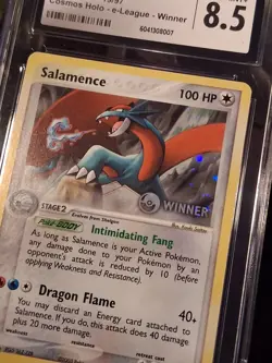 ✨2004 Pokemon EX Dragon e-League Salamence 19/97 Holo 2004 Winner CGC 8.5✨ - Image 2