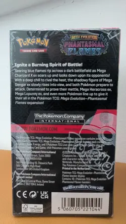 Pokemon TCG MegaEvolution Phantasmal Flames 18pk Half Booster Sealed/micro tear - Image 4