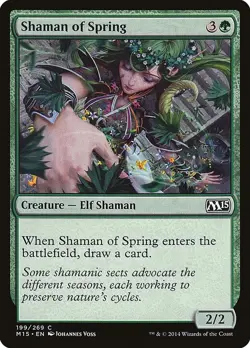 Shaman of Spring - Magic 2015 (M15) - 199/269 - MTG - NM - Image 1