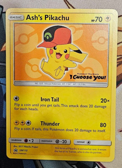 Pokemon TCG - Ash's Pikachu SM110 LP - Image 1