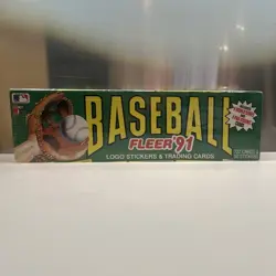 Fleer '91 Baseball Trading Card Box MLB 1991 World Series Pro Visions Cards - Image 1