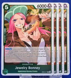 4x Jewelry Bonney EB03-017 R | One Piece Heroines Edition | One Piece TCG | EN - Image 1