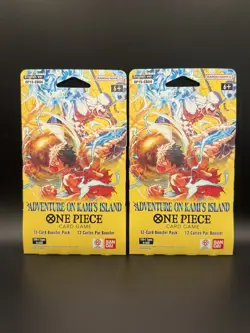 One Piece Adventure On Kami’s Island Sleeved Pack Lot Of 2 Packs SEALED - Image 1