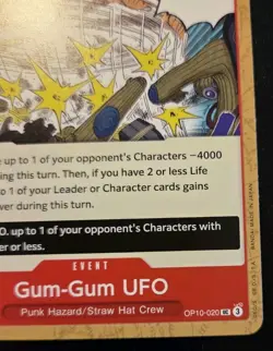 Gum-Gum UFO OP10-020 Uncommon Royal Blood One Piece Card Game - Image 5