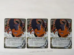 Naruto Tcg Ccg x3 Foil Giant Centipede Card Super Rare English Near Mint - Image 1