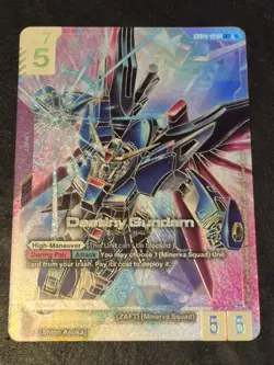 Destiny Gundam LR++ GD04-050 - Gundam Card game Phantom Aria - (MINT) English - Image 1