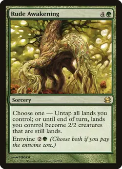 Rude Awakening Modern Masters NM Green Rare MAGIC THE GATHERING CARD ABUGames - Image 1