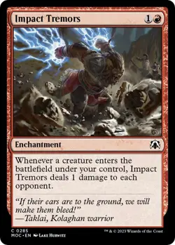 MTG March of the Machine Commander - Impact Tremors - Image 1