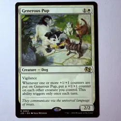 Magic The Gathering Mtg Generous Pup Jumpstart 25 Near Mint Rare - Image 1