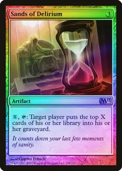 Sands of Delirium FOIL Magic 2013 / M13 HEAVILY PLD Artifact Rare CARD ABUGames - Image 1
