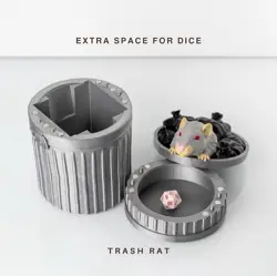MTG Commander Deck Box 100+ Double Sleeved - Trash Rat Card Holder - Image 4
