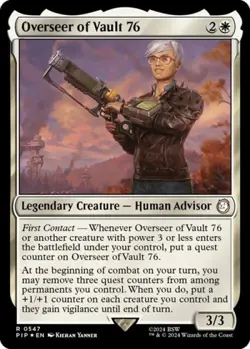 Overseer of Vault 76 (Surge Foil) -Foil Near Mint MTG Universes Beyond: Fallout - Image 1