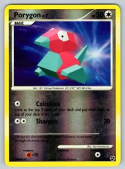 2008 Diamond & Pearl - Great Encounters Porygon3 Common Reverse Holo #81 - Image 1
