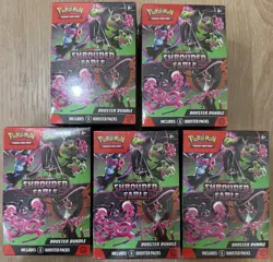 FIVE (5) Pokemon TCG: Scarlet & Violet - Shrouded Fable Booster Bundle - Image 1