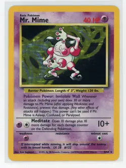 Pokemon TCG - Mr. Mime 6/64 - Jungle - No Symbol Holo - Image 1