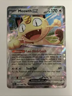 Meowth Ex 062/088 Double Rare Perfect Order Pokemon Pack Fresh - Image 1