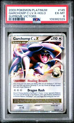 2009 POKEMON PLATINUM SUPREME VICTORS GARCHOMP C LV.X #145 PSA 6 EX #109382329 - Image 1