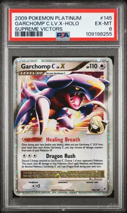 2009 POKEMON PLATINUM SUPREME VICTORS GARCHOMP C LV.X #145 PSA 6 EX #109198255 - Image 1