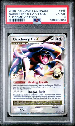 2009 POKEMON PLATINUM SUPREME VICTORS GARCHOMP C LV.X #145 PSA 6 EX #109382323 - Image 1