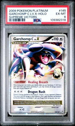 2009 POKEMON PLATINUM SUPREME VICTORS GARCHOMP C LV.X #145 PSA 6 EX #109382318 - Image 1