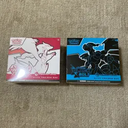 Black Bolt & White Flare Pokemon Center Elite Trainer Box ETB Bundle - Image 1