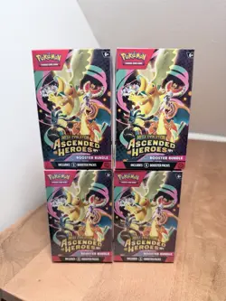 (4x) Pokemon Ascended Heroes Booster Bundles X4 Sealed In Hand - Image 1