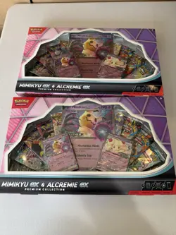 Pokemon TCG Mimikyu ex & Alcremie ex Premium Collection Box Lot Set Of 2 Sealed - Image 1