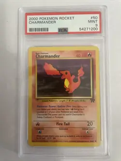 2000 Pokemon Rocket 50/82 Charmander [PSA 9] - Image 1