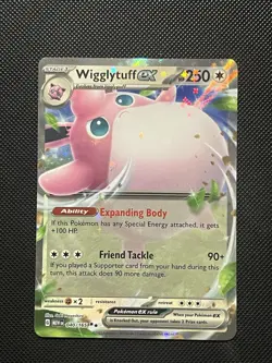 Pokemon ENGLISH - 151 - Wigglytuff Ex - 040/165 - Full Art - M/NM - Image 2