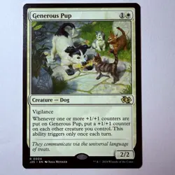 Magic The Gathering Mtg Generous Pup Jumpstart 25 Near Mint Rare - Image 1
