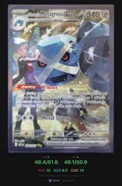 Ungraded Potential PSA 10 Pokemon Steven's Metagross EX Holo 289/217 - Image 3
