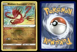 RADIANT ETERNATUS 105/159 RADIANT RARE CROWN ZENITH REVERSE HOLO POKEMON NM - Image 1