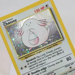 Pokemon TCG - Chansey 3/102 Base Set Holo Rare WOTC - EXC - Image 1