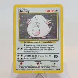 Pokemon TCG - Chansey 3/102 Base Set Holo Rare WOTC - EXC - Image 2