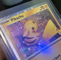 Pikachu 051/162 Cosmo Holo 2026 Pokemon Day w/Swirl - Image 3