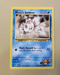 2000 Pokemon WOTC English Gym Heroes Misty's Goldeen GHmG1 - Image 1