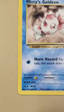 2000 Pokemon WOTC English Gym Heroes Misty's Goldeen GHmG1 - Image 3