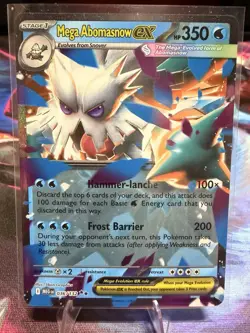 Pokemon Mega Abomasnow EX 350HP Me01 Mega Evolution 036/132 Double Rare Holo - Image 1