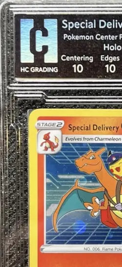 TCG P◓kem◓n 2022 ⚔ &🛡 SP DELIVERY CHARIZARD POKEMON CENTER UK- HOLO HCG 10 - Image 4