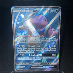 2018 Pokemon TCG Lost Thunder Suicune GX 200/214 Full Art Ultra Rare - MINT - Image 2