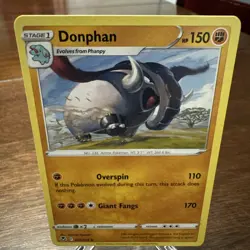 ❄Donphan 092/195 Common Silver Tempest Pokemon Cards TCG 2022 - Image 1