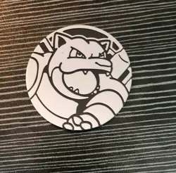 Pokemon JUMBO Silver Mirror Blastoise Coin - Image 1