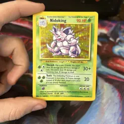 Pokemon TCG Nidoking Base Set 2 Holo Unlimited Rare Card 11/102 - Image 1