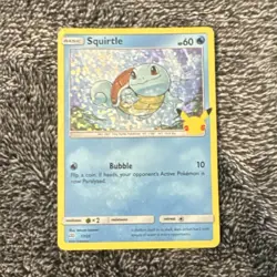 Pokemon Squirtle Holo Promo McDonald's 25th Anniversary Card 12/25 - Image 1