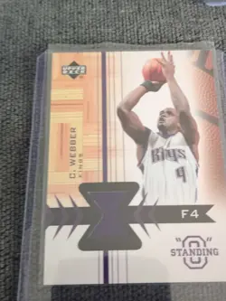 2003-04 Upper Deck Standing "O" - Swatches Chris Webber #CW-PH (MEM) - Image 1