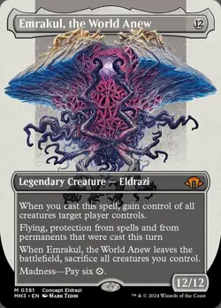 1x Emrakul, the World Anew ~~ Borderless Light Play, English Modern Horizons 3 M - Image 1