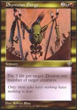 1x Phyrexian Purge Moderate Play, English Mirage MTG Magic - Image 1