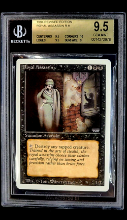 1994 Magic the Gathering Revised Royal Assassin Rare BGS 9.5 Gem Mint POP 33 - Image 1