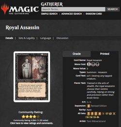1994 Magic the Gathering Revised Royal Assassin Rare BGS 9.5 Gem Mint POP 33 - Image 4
