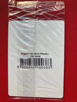 Pokemon Pikachu Card 26/83 XY Generations 20th Anniversary Stamped Promo Sealed - Image 2